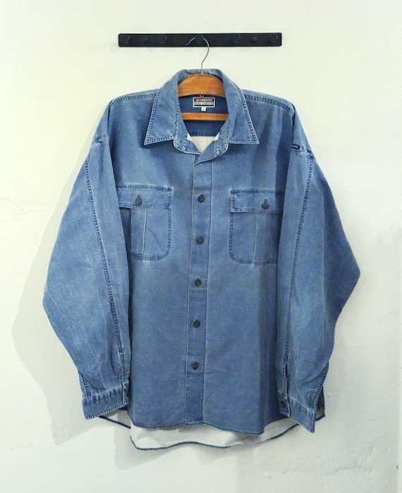 Nigel Cabourn, Vintage Authentic Nigel Cabourn Utility Shirt — Made in Japan, Size 3