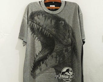 Vintage 1993 Jurassic Park Rap Attack T-shirt Authentic Rare Movie