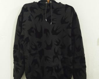 McQ Alexander McQueen Cutup Coverlock Hoodie,Size M