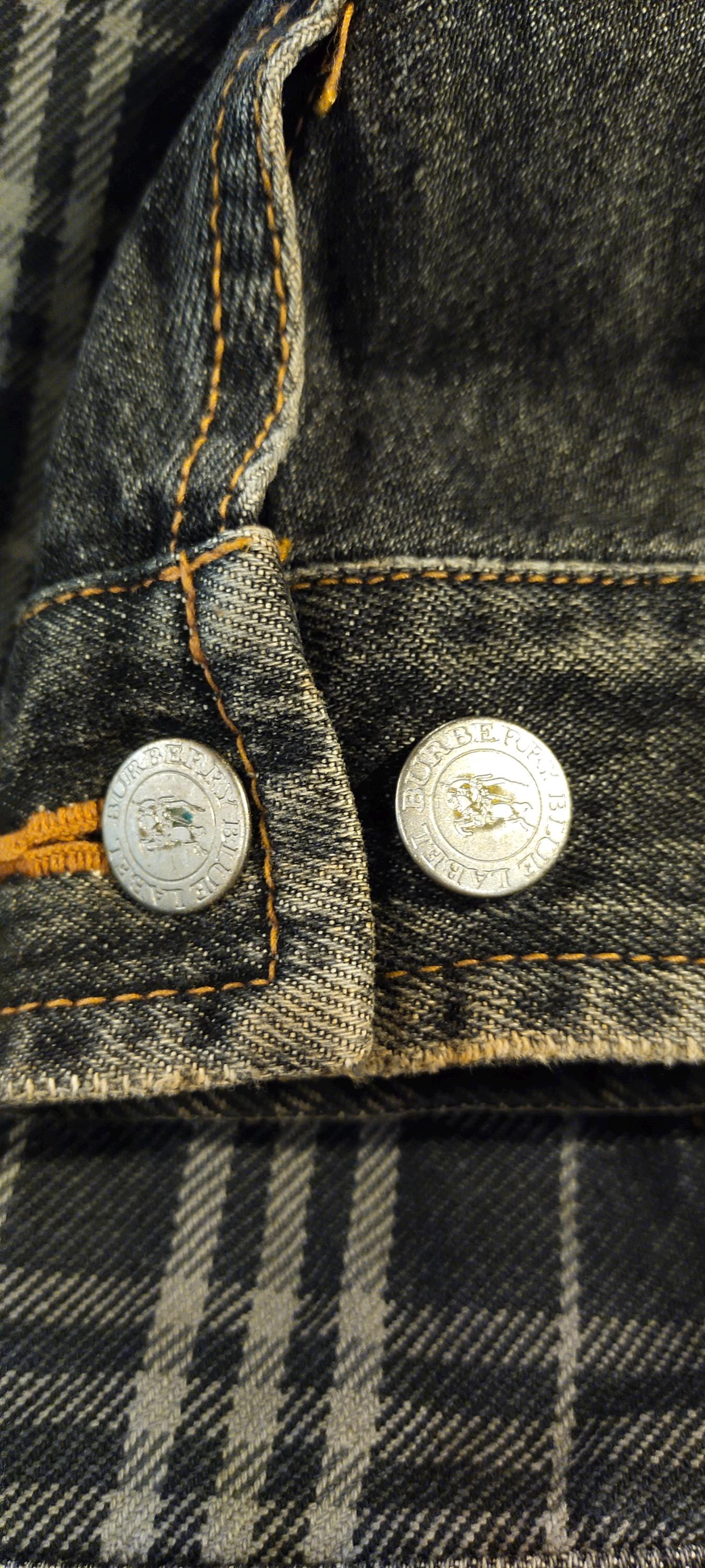 Vintage Y2K Burberry Blue Label Nova Check Denim Jacket - Etsy