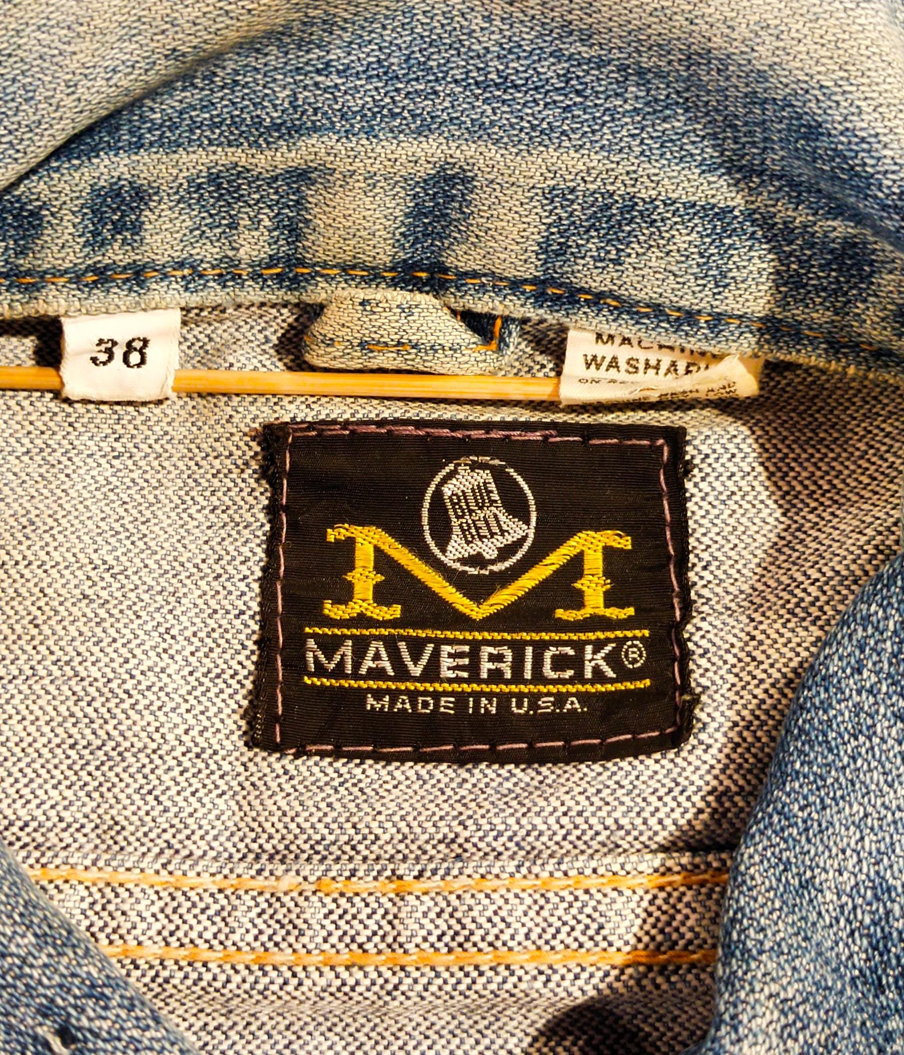 Vintage 70s Maverick Blue Bell 3J03MJ Selvedge Denim Jacket — Made 