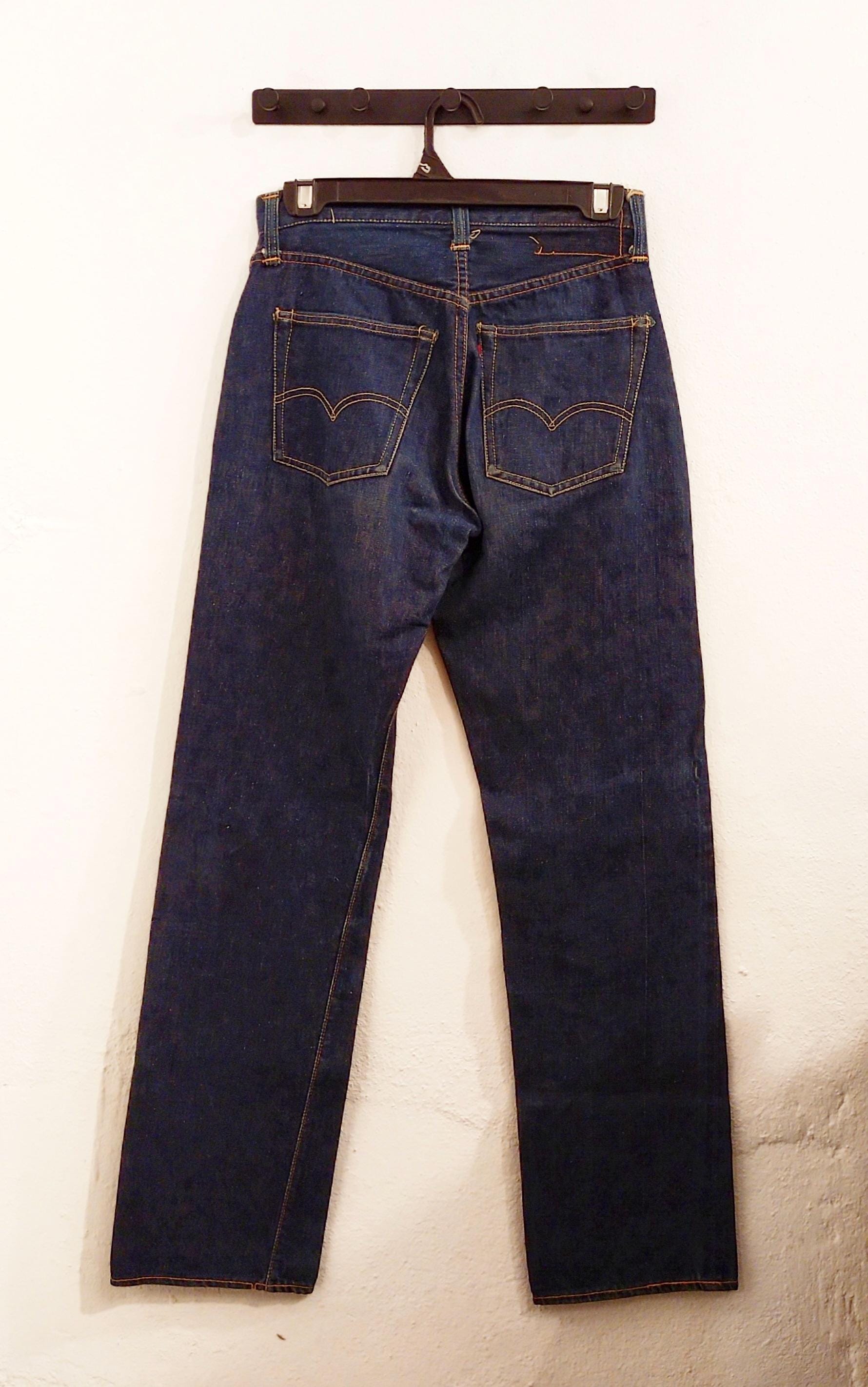 Vintage 1950s Levi's 501ZXX “gripper Zipper” Jeans.waist 27 Inches