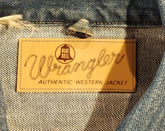 Vintage 90s Wrangler Blue Bell Lot 111MJ Selvedge Denim Jacket