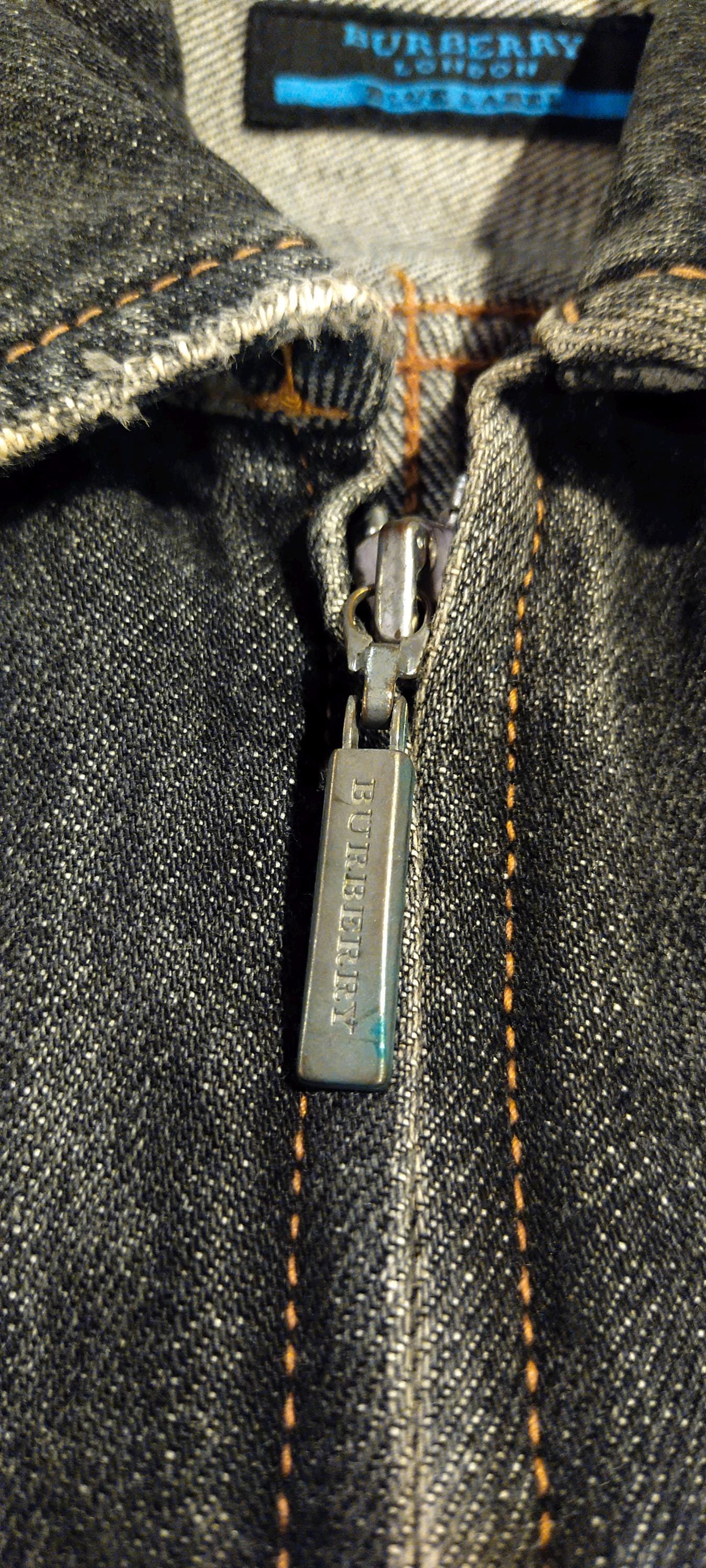 Vintage Y2K Burberry Blue Label Nova Check Denim Jacket - Etsy