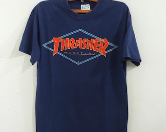 Vintage 80s 90s Thrasher Supercharged Skateboard Magazine T Shirt