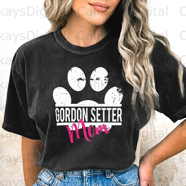 Gordon Setter Dog Mom Png, Gordon Setter Dog Dad png, Digital Download TShirt Design