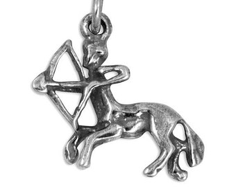 Sterling Silver Centaur Sagittarius Pendant Necklace