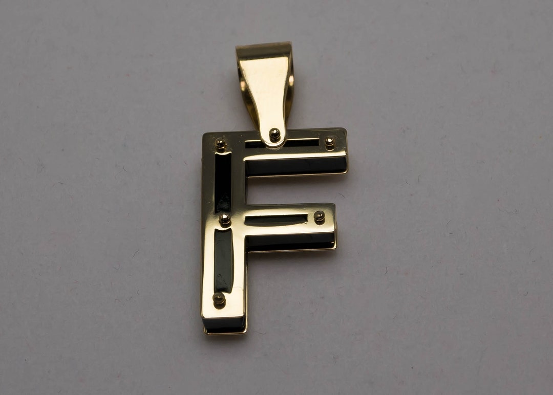 Letter f gold pendant Clearance