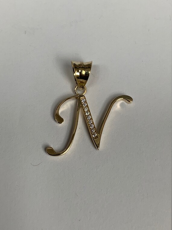 N name gold pendant deals