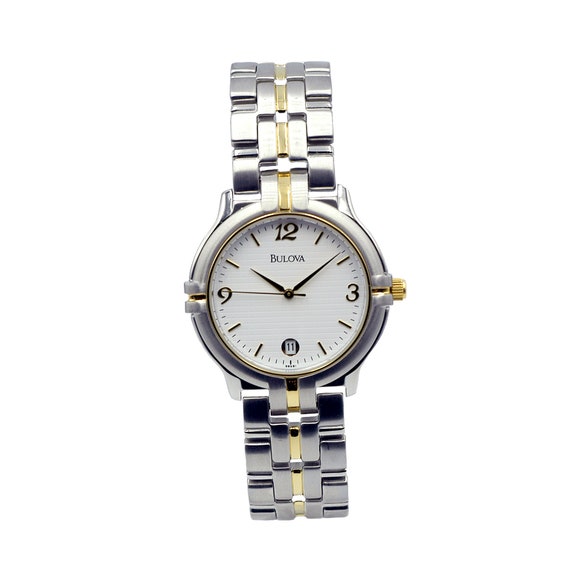 White bulova watch sale