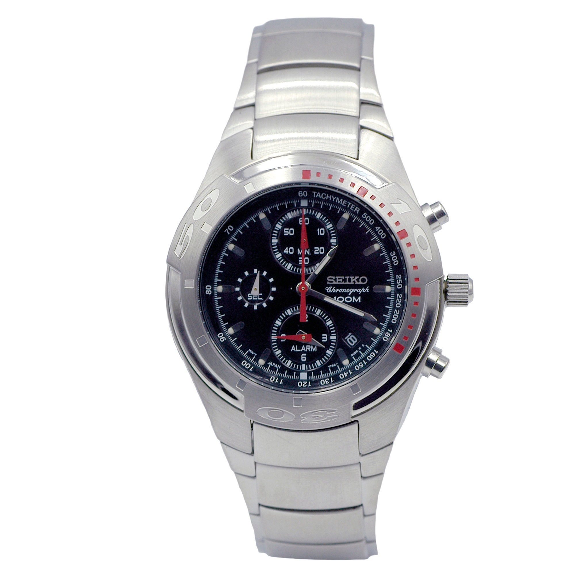 Seiko Alarm Chronograph Men's Stainless Steel Watch SNA165 - Etsy