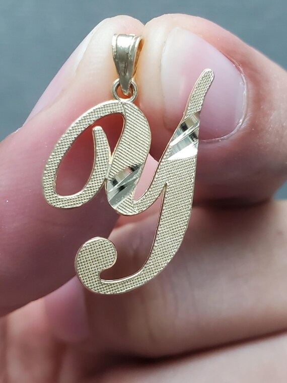 Y letter shop gold locket