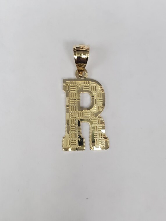 Diamond cut initial pendant deals