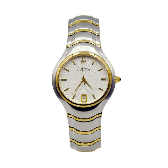 White bulova watch sales