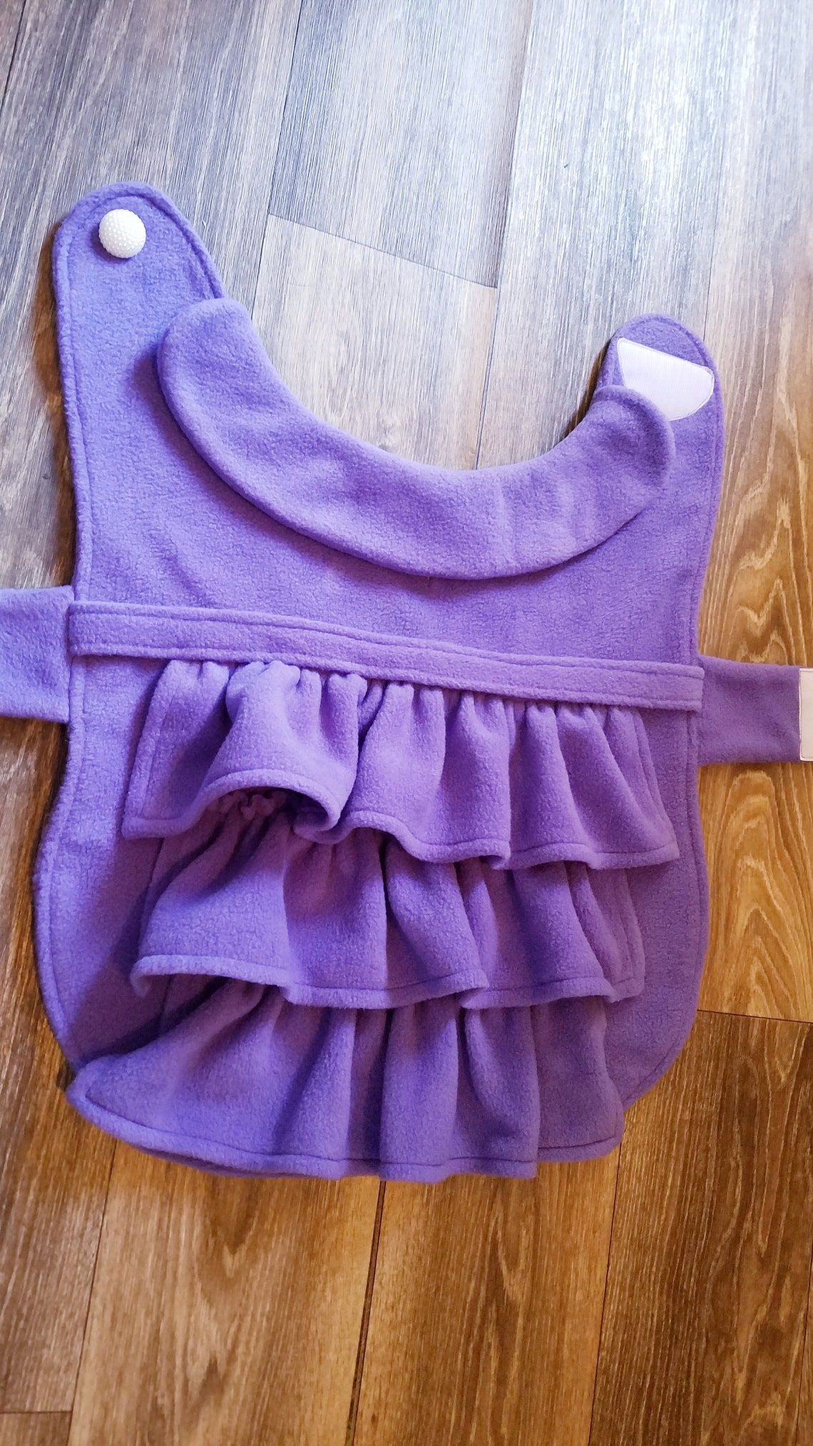 Fleece Dog Coat With Ruffles Ready to Wear Sizes Etsy