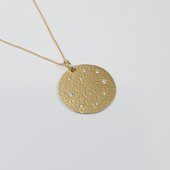 Gorgeous Solid Hammered 30mm 14k Yellow 