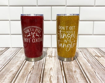 Custom Glitter Tumblers