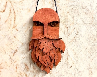 Wooden Beard Ornament