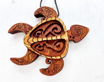 Honu Turtle Ornament - Hawaiian Symbol of Wisdom and Good Luck