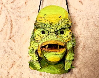 Creature of The Black Lagoon Ornament _Hand painted