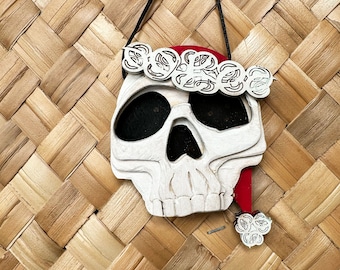 Skull Santa Ornament