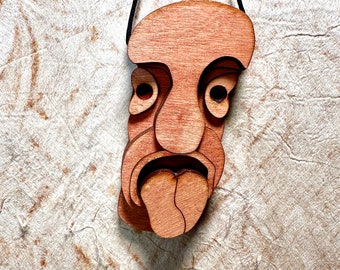 Zunge Nicht im Mund Tiki Ornament