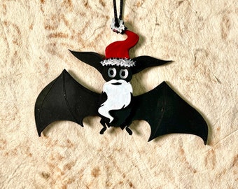 Santa Bat Ornament