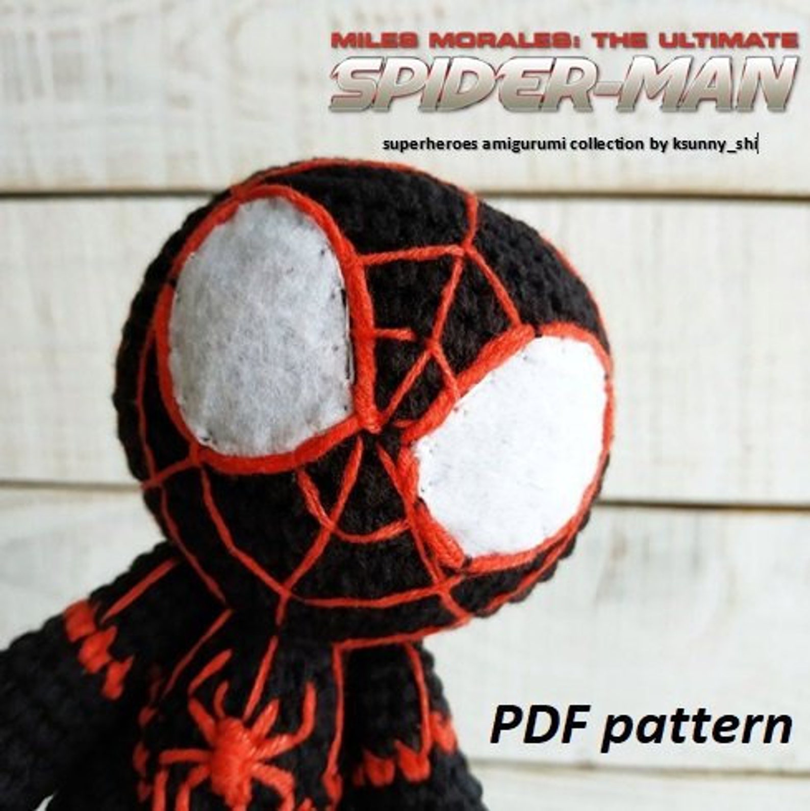 Miles Morales the Ultimate Spiderman Crochet Pattern PDF Etsy