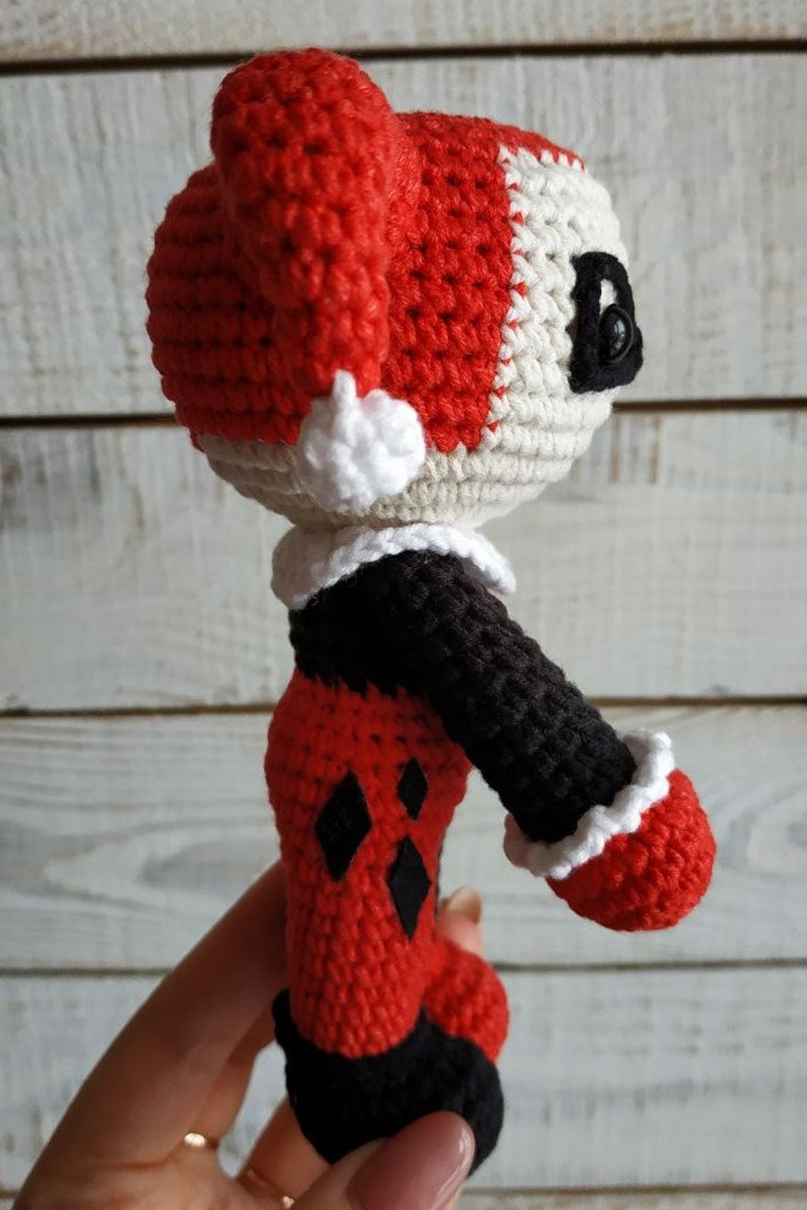 Harley Quinn Crochet Pattern PDF Classic Comic Book Edition Etsy