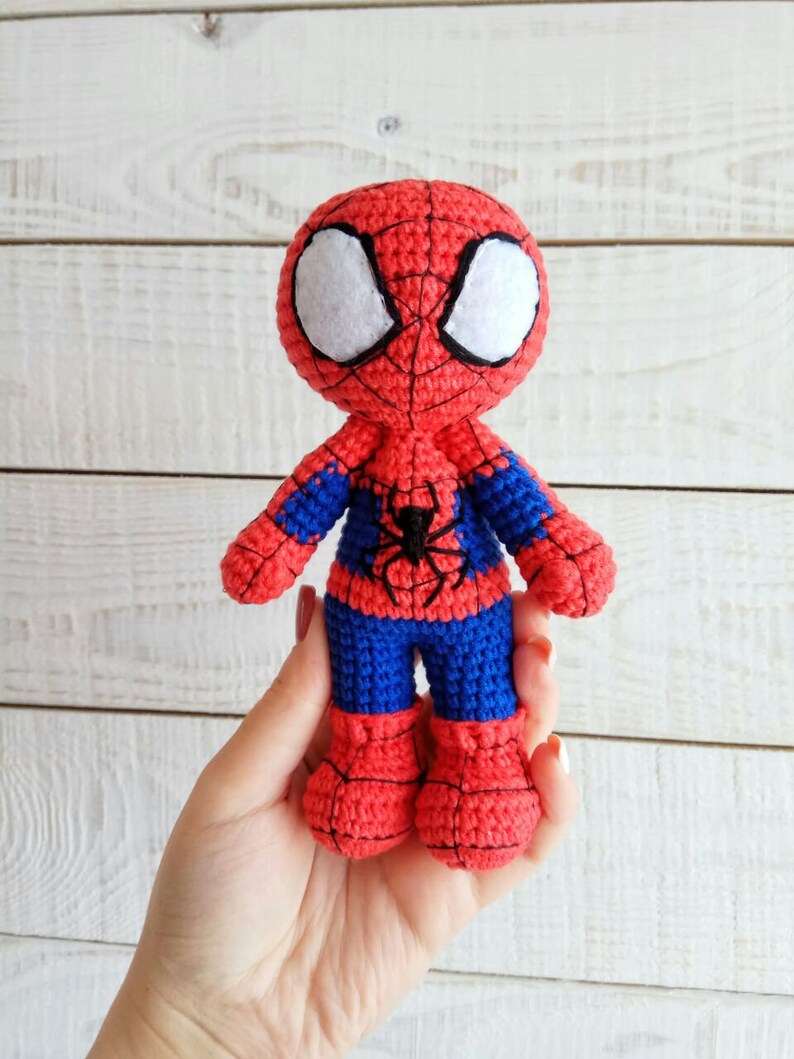 Амигуруми человек паук схема человек паук крючком