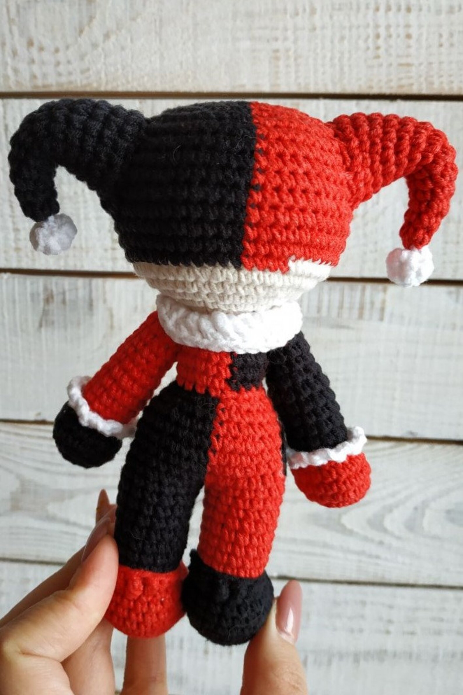 Harley Quinn Crochet Pattern PDF Classic Comic Book Edition Etsy