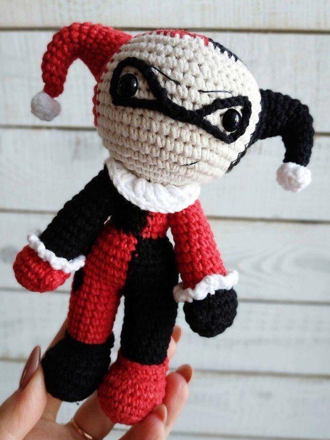 Harley Quinn Crochet Pattern PDF Classic Comic Book Edition Etsy