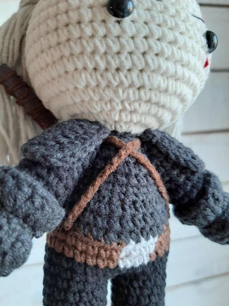 The Witcher crochet pattern PDF Amigurumi doll Geralt of Rivia Etsy