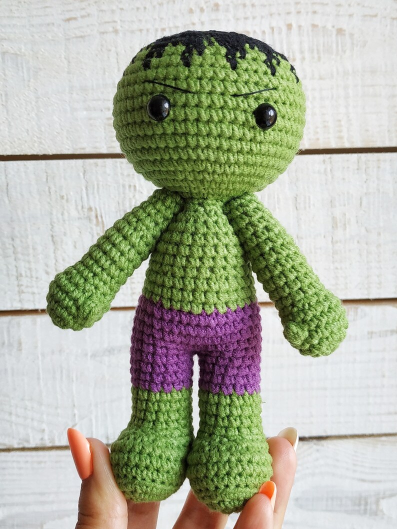 The Incredible Hulk сrochet amigurumi pattern PDF Handmade | Etsy