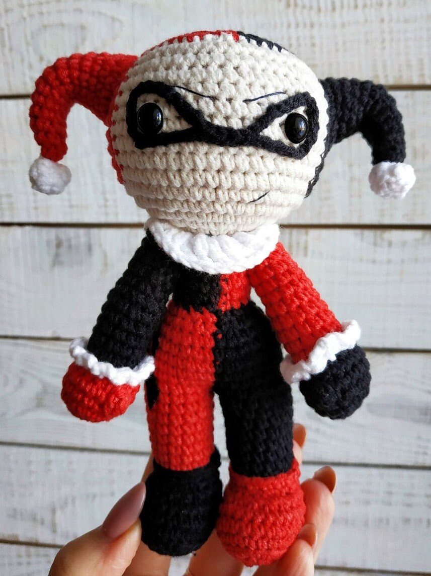 Harley Quinn Crochet Pattern PDF Classic Comic Book Edition Etsy