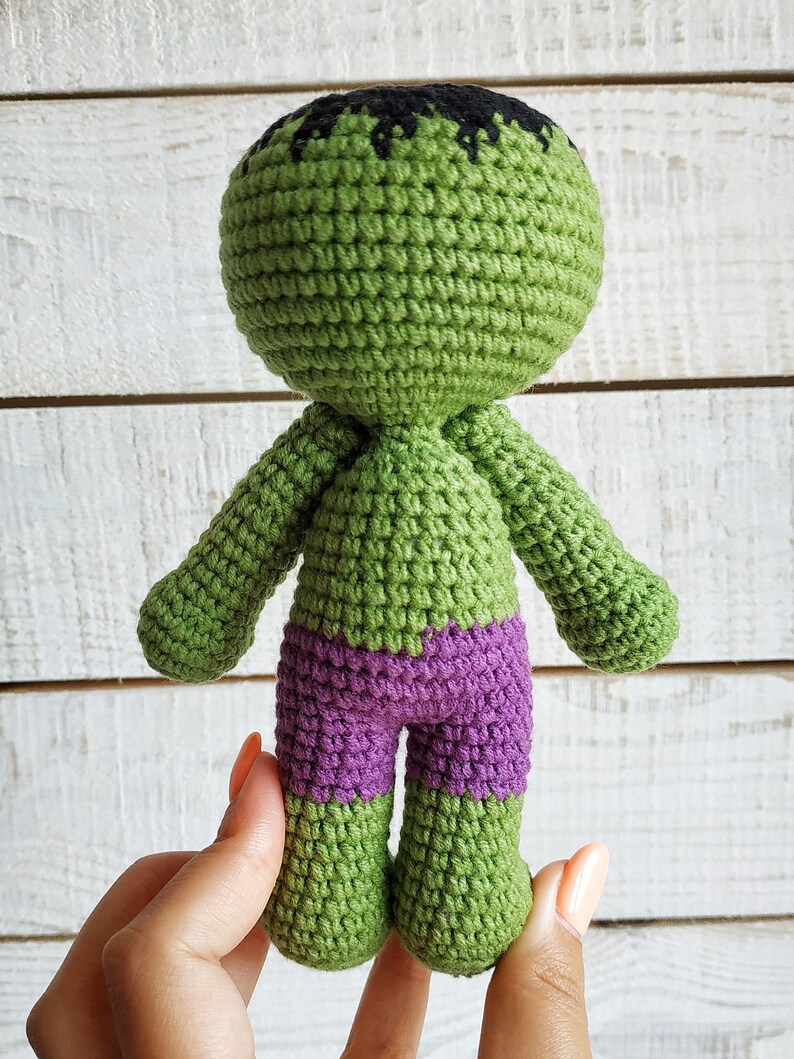 The Incredible Hulk сrochet amigurumi pattern PDF Handmade | Etsy