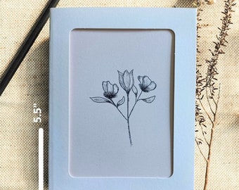 Tulpe Gerahmte Karte+ Briefumschlag/Botanische Karte/Briefpapier/Innenrohling/Floral