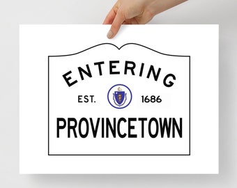 Provincetown Art Print, Wedding Gift for Lesbian Couple, LGBTQIA Wall Decor Housewarming Gift, PTown Gay Wedding Gift, Queer Office Decor