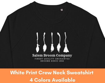 Salem Broom Company Sweatshirt, Casual Halloween Outfit for Mom, Spooky Season Witchy Vibes Gift for Sister