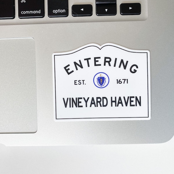 Entering Vineyard Haven Martha’s Vineyard Massachusetts Town Sign Sticker