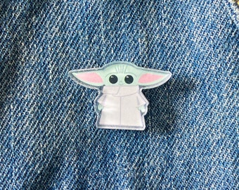 The Child Pin Gift for Star Wars Fan, Geek Gift for Girlfriend, Geek Gift for Dad, Pin Gift for SciFi Fans, Acrylic Pin 1”
