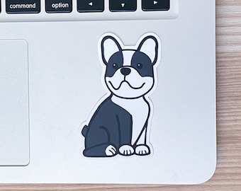 Boston Terrier Sticker, Boston Terrier Gifts for Women, Cute Gift for Dog Lover, Dog Mom Gift for Friend, Laptop Decal, Waterproof Sticker