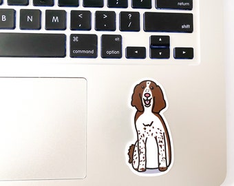 Springer Spaniel  Sticker Waterproof Dog Sticker for Car, Dog Sticker for Laptop, Dog Sticker Cute, Decal Gift for Dog Lover, Waterproof