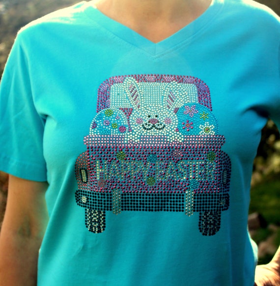 Happy Easter Bling Tee Happy Easter Bling Tee