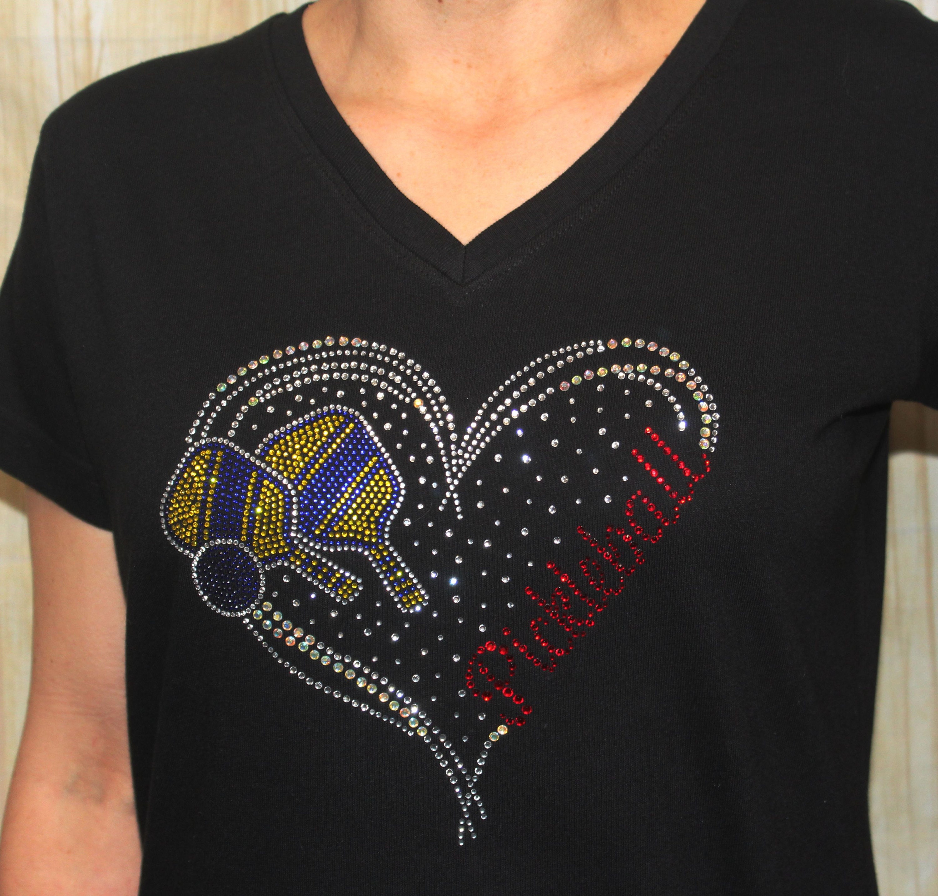Rhinestone Pickleball T- Shirt, Summer Game Shirt, Fun