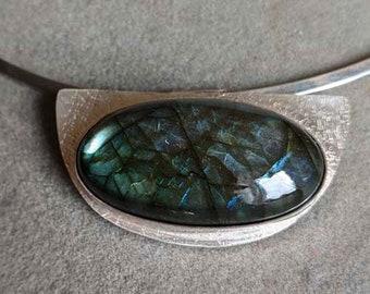 Sterling Silver Labradorite Necklace