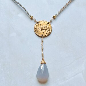 Faith over Fear Faith Necklace. Christian jewelry that is the perfect for a meaningful necklace or anxiety necklace jewelry gift.