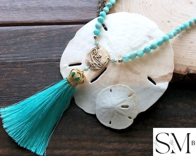 Silk tassel necklace inspired by the Aladdin folk tale. This bronze medallion genie lamp princess necklace is a great wax seal necklace gift