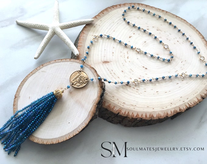 Jazz Necklace with bronze medallion. Music necklace that is a music gift, musician gift, or gift for music teacher.
