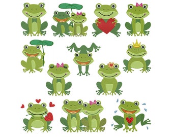 Download Frog Embroidery Etsy